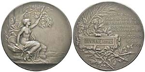 France, Médaille, 1909, Exposition ... 