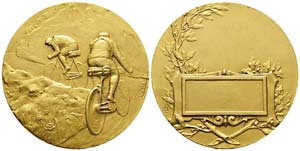 France, Médaille, ND, Bronze doré, 52.65 ... 
