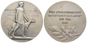 France, Médaille en argent, 1963, 22.34 g. ... 
