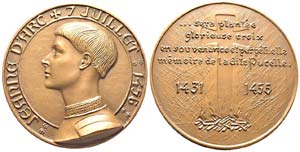France, 1984, Médaille en Bronze, 181.31 g. ... 