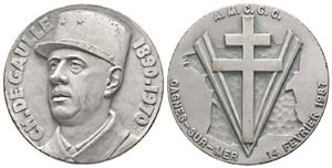 France, Médaille, Charles de Gaulle, 57.15 ... 