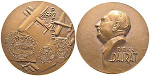 France, Médaille en bronze, Aero Postale, ... 