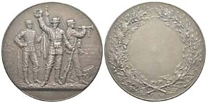 France, Médaille uniface en bronze ... 