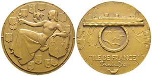 France, Médaille en bronze,Compagnie ... 