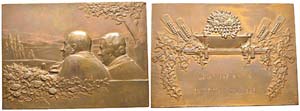 France, Plaque de Baudichon en bronze, AE ... 