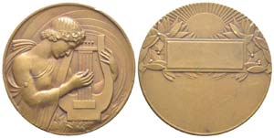 France, Médaille en bronze, 1908, AE 56.82 ... 
