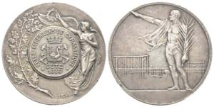 France, Médaille en bronze argenté, Fête ... 