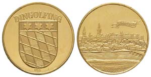 Allemagne, 1975, Médaille en or au poids de ... 