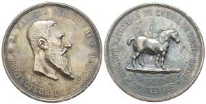 Belgique, Léopold II, Médaille en argent, ... 
