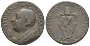 Vatican, Paulus II 1464-1471, Médaille, ... 