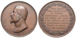Italie, Médaille en bronze, AE 127.58 g. 58 ... 