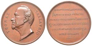 Italie, Thomae Vallaurio, 1873, Médaille en ... 