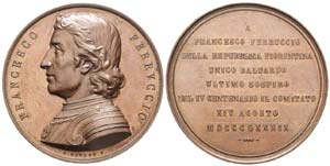 Italie, Francesco Ferruccio, 1889, Médaille ... 