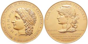 Italie, Médaille en bronze, Reggio di ... 