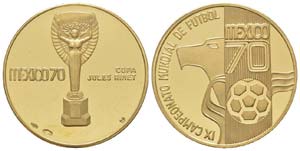 Mexique, Coupe Rimet 1970, Médaille en or, ... 