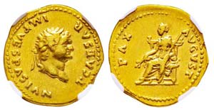 Titus 79-81 Aureus, Rome, 75-79, AU 7.35 g. ... 
