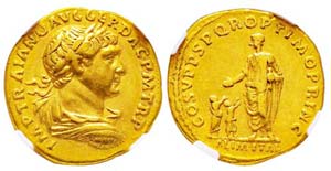 Traianus 98-117 Aureus, Rome, 103-111, AU ... 