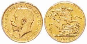 Canada, George V 1910-1936 Sovereign, 1911 ... 
