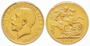 Canada, George V 1910-1936 Sovereign, 1919 ... 