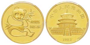 China, 1/4 Once, 1982, AU 7.77 g. 999‰ Ref ... 