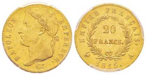 France, Cent Jours 20 Francs, Paris, 1815 A, ... 