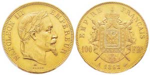 France, Second Empire 1852-1870 100 Francs, ... 