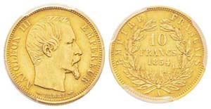 France, Second Empire 1852-1870 10 Francs, ... 