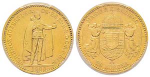 Hungary 20 Couronnes, 1900 KB, AU 6.77 gr. ... 