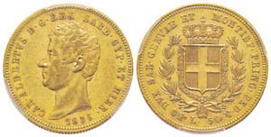 Carlo Alberto 1831-1849 50 lire, Torino, ... 