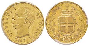 Umberto I 1878-1900 20 lire, Roma, 1897 R, ... 