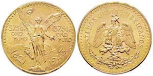 Mexico, 50 Pesos, 1943, AU 41.66 g. 900‰ ... 