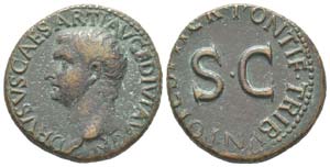 Tiberius 14 - 37 pour Drusus
As, Rome, ... 