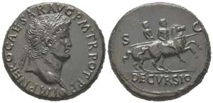 Nero 54 - 68
Sestertius, Lugdunum, 67, AE ... 