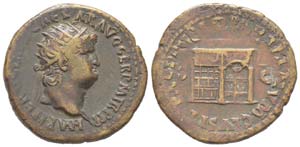 Nero 54 - 68
Dupondius, Rome, AE 12.86 ... 