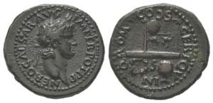 Nero 54 - 68
Semis, Rome, 54-68, AE 3.42 ... 