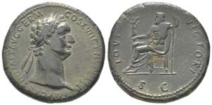 Domitianus 81 - 96
Sestertius, Rome, 88-89, ... 