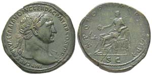 Traianus 98 - 117
Sestertius, Rome, 103-111, ... 