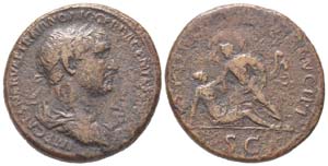 Traianus 98 - 117
Sestertius, Rome, 103-111, ... 