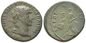 Traianus 98 - 117
As, Rome, 98-117, AE 11.87 ... 
