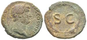 Hadrianus 117 - 138
As, Rome, 117-138, AE ... 