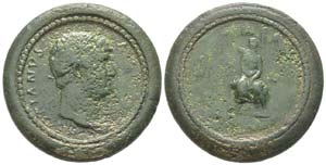 Hadrianus 117 - 138
Médaillon, Rome, ... 