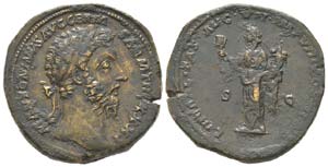 Marcus Aurelius 161 - 180
Sestertius, Rome ... 