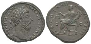Marcus Aurelius 161 - 180
Sestertius, Rome, ... 