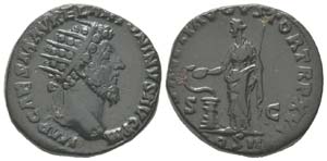 Marcus Aurelius 161 - 180
Dupondius, Rome, ... 