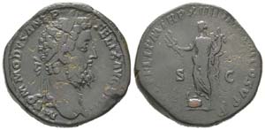 Commodus 180 - 192
Sestertius, Rome, 185, AE ... 