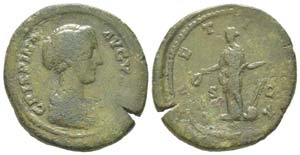 Commodus 180 - 192 pour Crispina
As, Rome, ... 