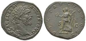 Septimius Severus 193 - 211
Sestertius, ... 