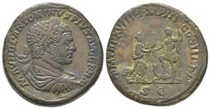 Caracalla 198 - 217
Sestertius, Rome, 215, ... 