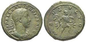 Severus Alexander 222 - 235
As, Rome, 232, ... 