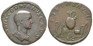 Gordianus III Caesar 238
Sestertius, Rome, ... 